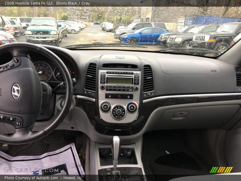 Ebony Black / Gray 2008 Hyundai Santa Fe GLS