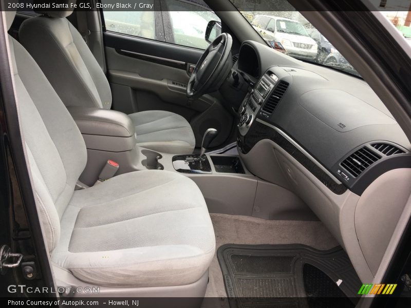 Ebony Black / Gray 2008 Hyundai Santa Fe GLS