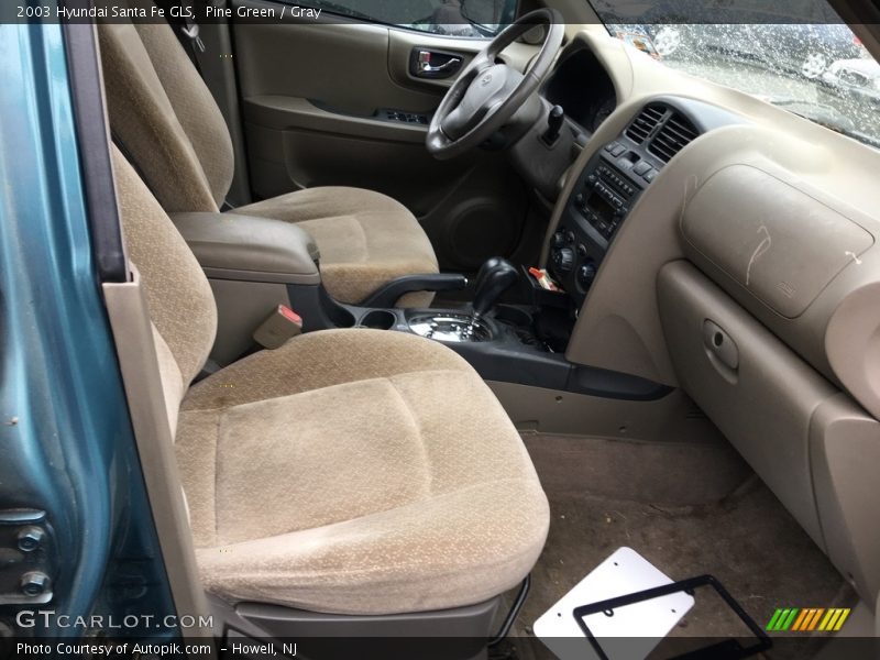 Pine Green / Gray 2003 Hyundai Santa Fe GLS