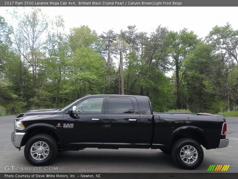  2017 3500 Laramie Mega Cab 4x4 Brilliant Black Crystal Pearl