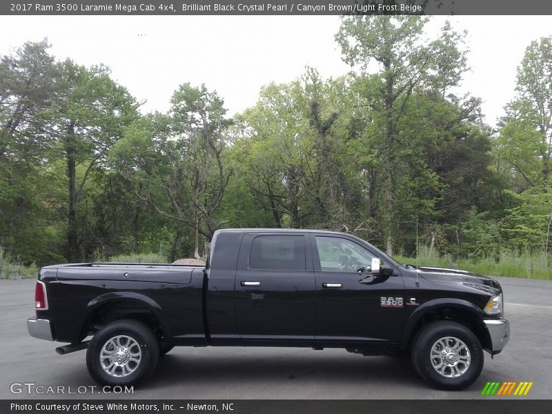  2017 3500 Laramie Mega Cab 4x4 Brilliant Black Crystal Pearl
