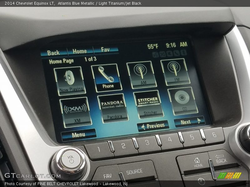 Atlantis Blue Metallic / Light Titanium/Jet Black 2014 Chevrolet Equinox LT