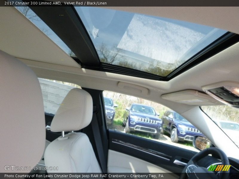 Velvet Red / Black/Linen 2017 Chrysler 300 Limited AWD