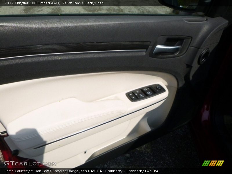 Velvet Red / Black/Linen 2017 Chrysler 300 Limited AWD