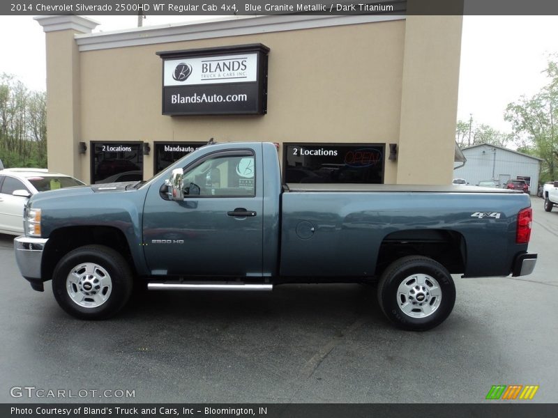 Blue Granite Metallic / Dark Titanium 2014 Chevrolet Silverado 2500HD WT Regular Cab 4x4