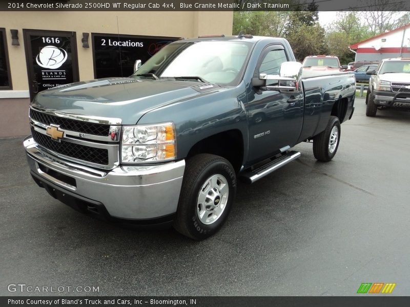 Blue Granite Metallic / Dark Titanium 2014 Chevrolet Silverado 2500HD WT Regular Cab 4x4