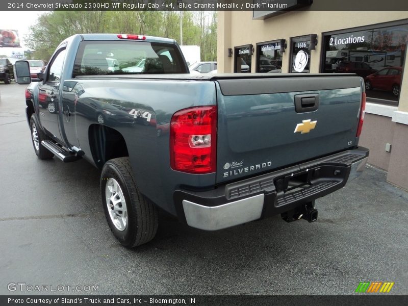 Blue Granite Metallic / Dark Titanium 2014 Chevrolet Silverado 2500HD WT Regular Cab 4x4