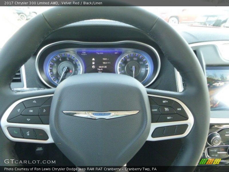 Velvet Red / Black/Linen 2017 Chrysler 300 Limited AWD