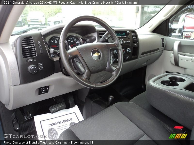 Blue Granite Metallic / Dark Titanium 2014 Chevrolet Silverado 2500HD WT Regular Cab 4x4