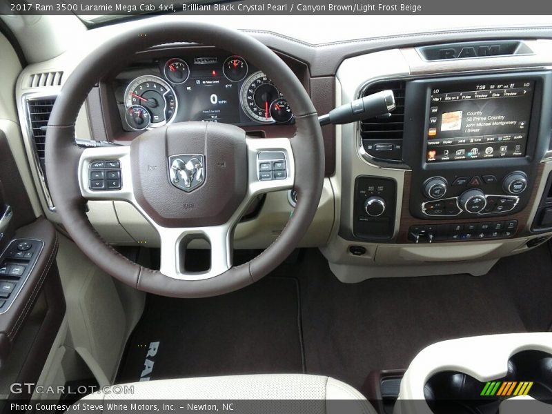 Dashboard of 2017 3500 Laramie Mega Cab 4x4