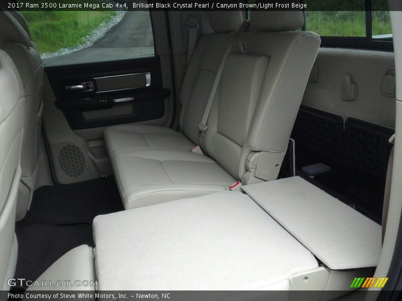 Brilliant Black Crystal Pearl / Canyon Brown/Light Frost Beige 2017 Ram 3500 Laramie Mega Cab 4x4