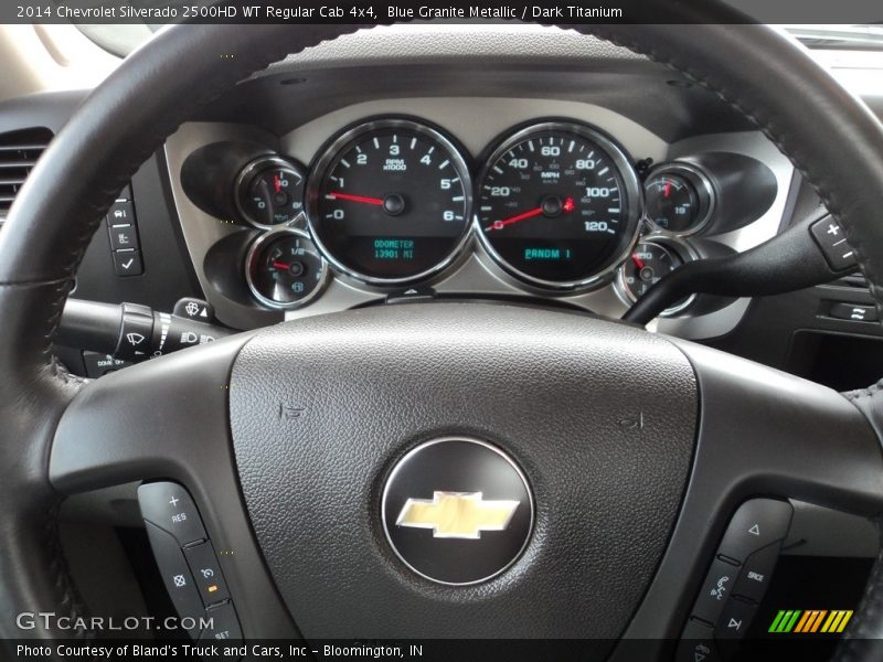Blue Granite Metallic / Dark Titanium 2014 Chevrolet Silverado 2500HD WT Regular Cab 4x4