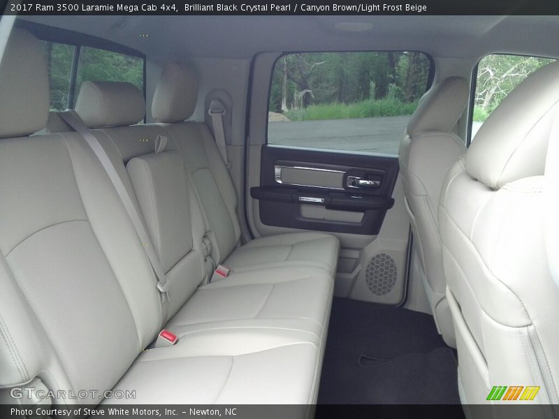Brilliant Black Crystal Pearl / Canyon Brown/Light Frost Beige 2017 Ram 3500 Laramie Mega Cab 4x4