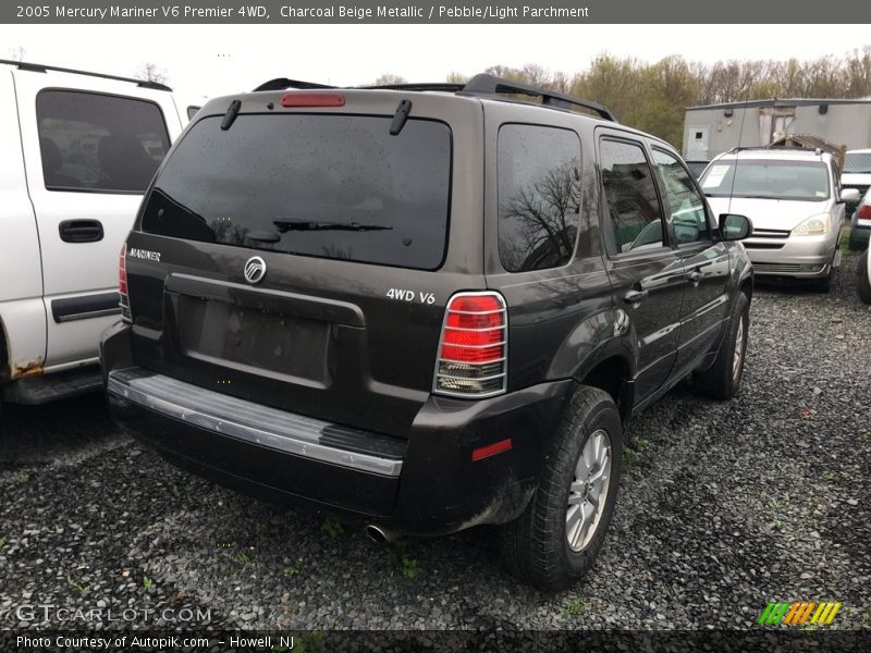 Charcoal Beige Metallic / Pebble/Light Parchment 2005 Mercury Mariner V6 Premier 4WD