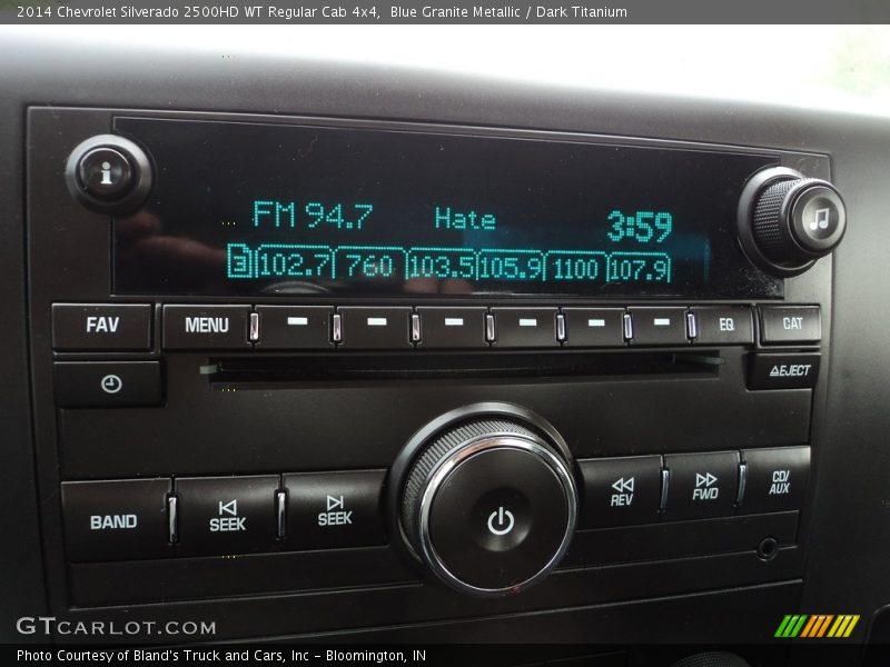 Blue Granite Metallic / Dark Titanium 2014 Chevrolet Silverado 2500HD WT Regular Cab 4x4