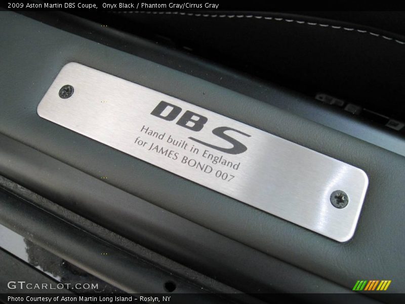 Onyx Black / Phantom Gray/Cirrus Gray 2009 Aston Martin DBS Coupe