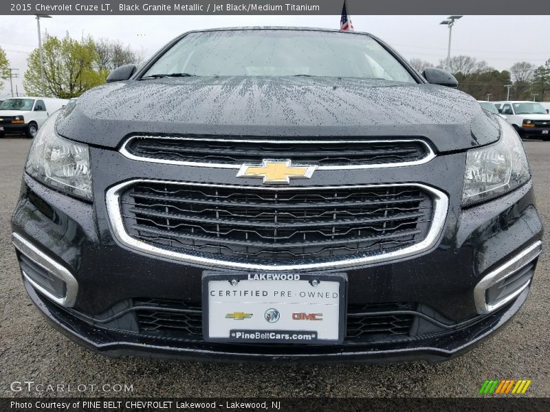 Black Granite Metallic / Jet Black/Medium Titanium 2015 Chevrolet Cruze LT