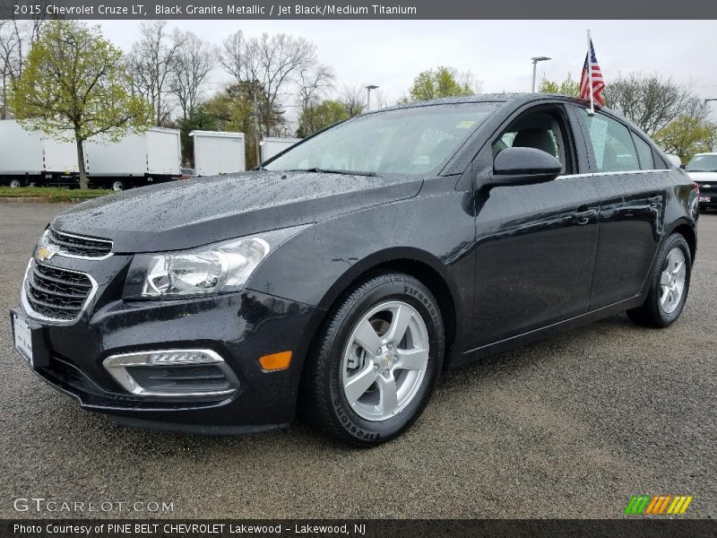 Black Granite Metallic / Jet Black/Medium Titanium 2015 Chevrolet Cruze LT