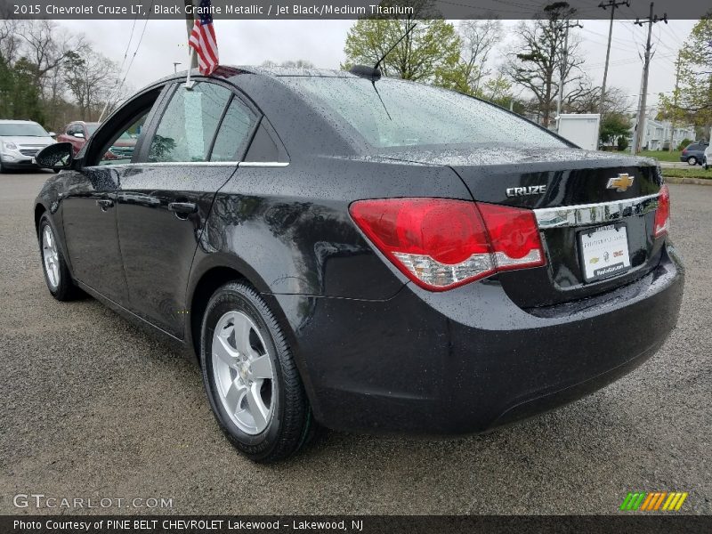 Black Granite Metallic / Jet Black/Medium Titanium 2015 Chevrolet Cruze LT