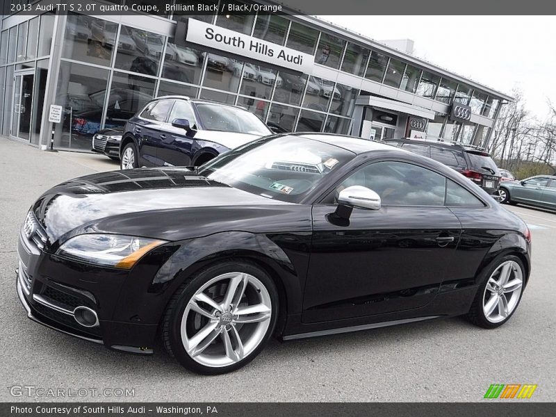 Brilliant Black / Black/Orange 2013 Audi TT S 2.0T quattro Coupe