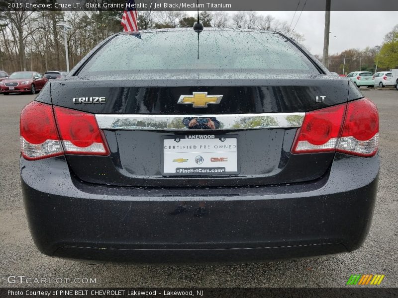 Black Granite Metallic / Jet Black/Medium Titanium 2015 Chevrolet Cruze LT