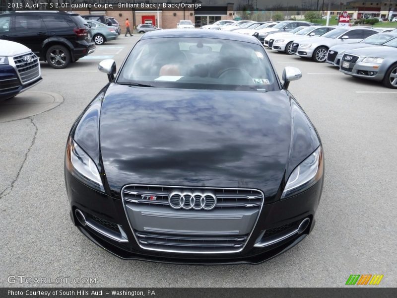 Brilliant Black / Black/Orange 2013 Audi TT S 2.0T quattro Coupe