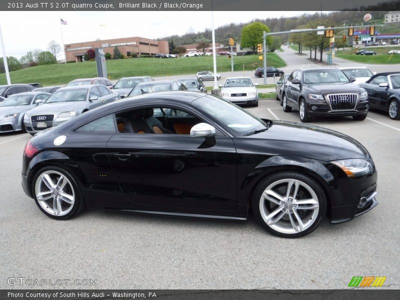 Brilliant Black / Black/Orange 2013 Audi TT S 2.0T quattro Coupe