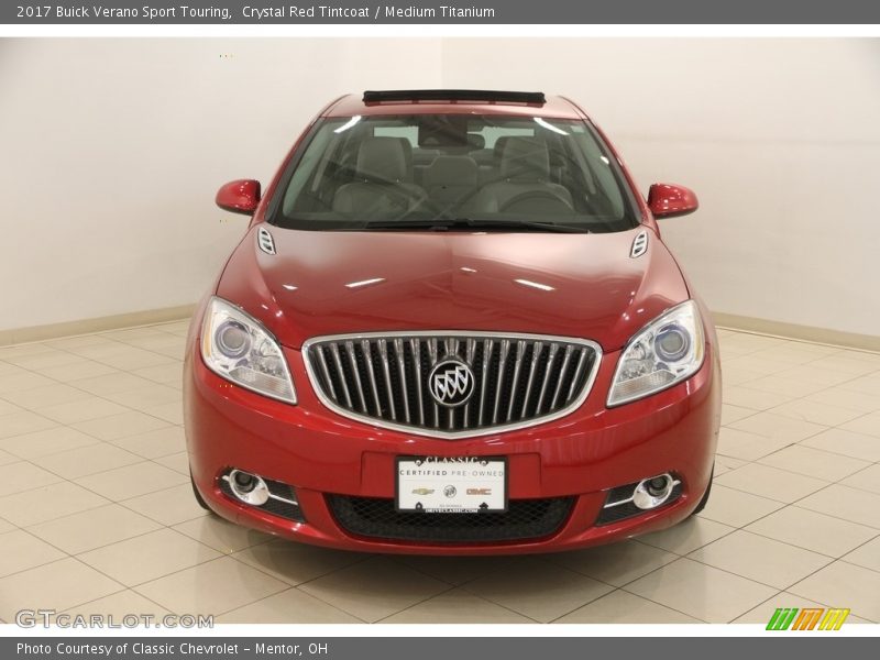 Crystal Red Tintcoat / Medium Titanium 2017 Buick Verano Sport Touring