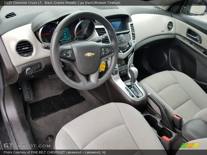 Black Granite Metallic / Jet Black/Medium Titanium 2015 Chevrolet Cruze LT