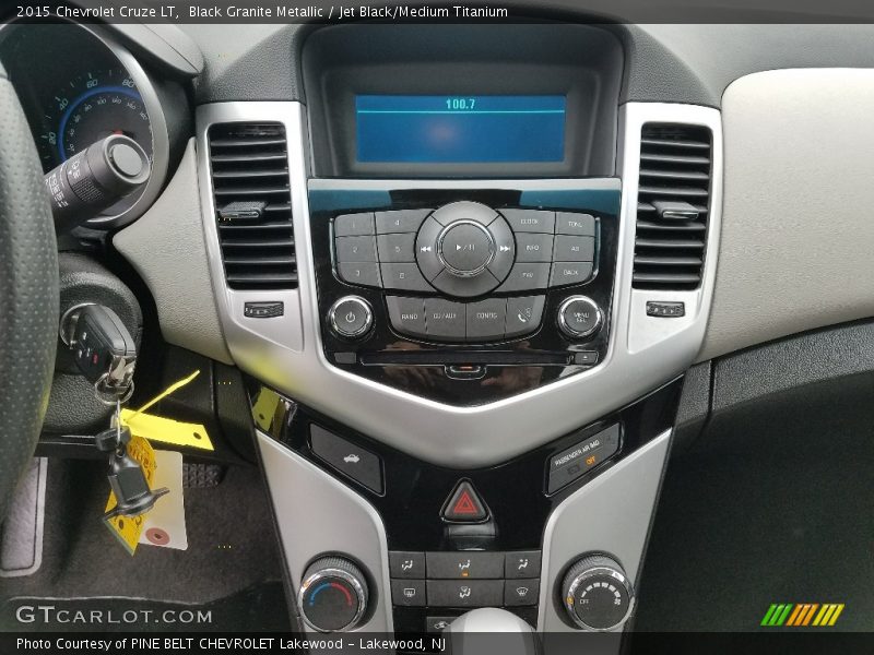 Black Granite Metallic / Jet Black/Medium Titanium 2015 Chevrolet Cruze LT