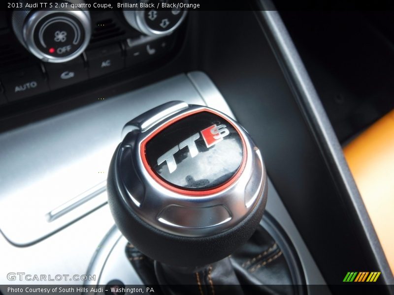 Brilliant Black / Black/Orange 2013 Audi TT S 2.0T quattro Coupe