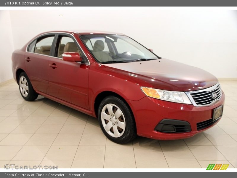 Spicy Red / Beige 2010 Kia Optima LX