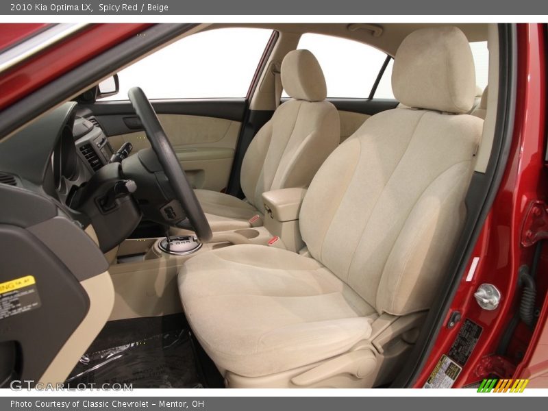 Spicy Red / Beige 2010 Kia Optima LX
