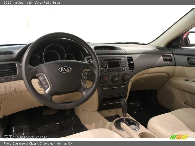 Spicy Red / Beige 2010 Kia Optima LX