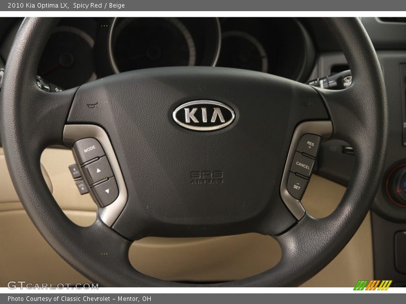 Spicy Red / Beige 2010 Kia Optima LX