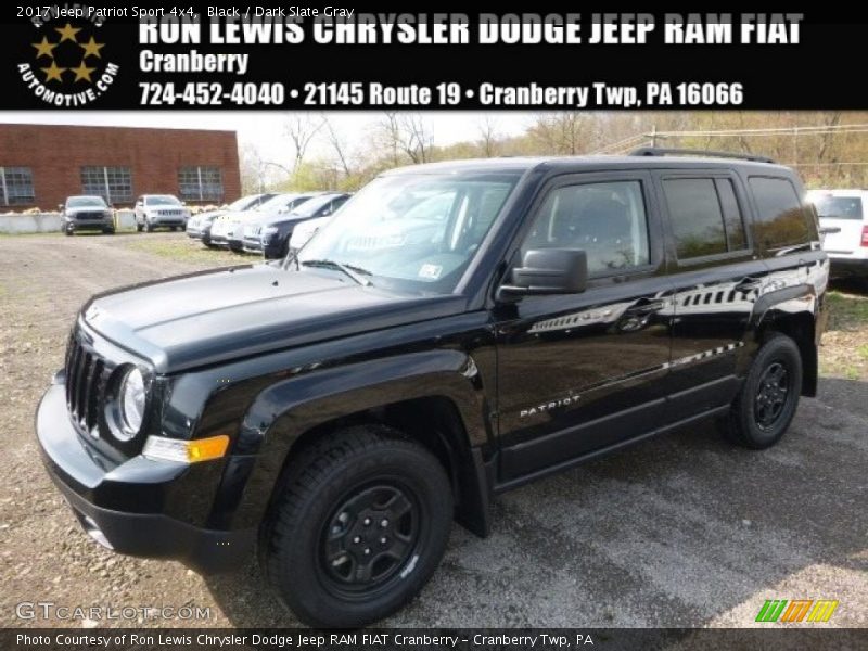 Black / Dark Slate Gray 2017 Jeep Patriot Sport 4x4