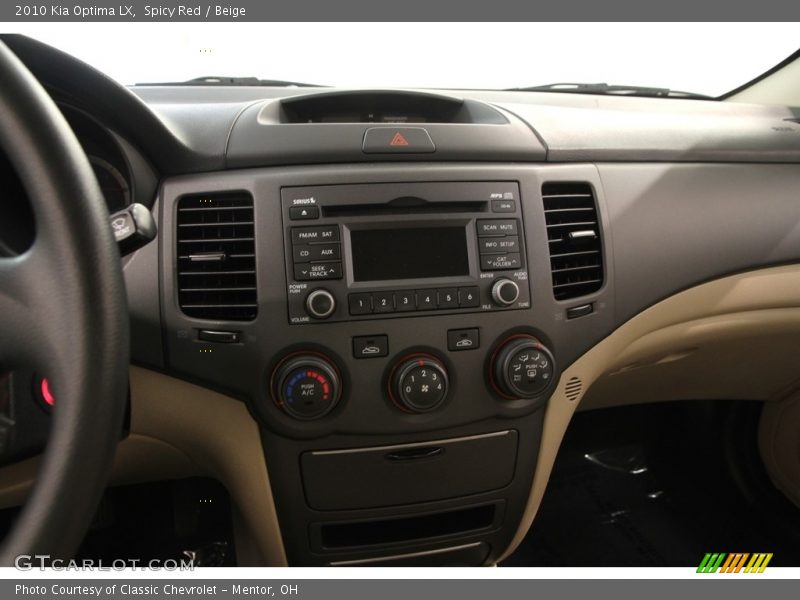 Spicy Red / Beige 2010 Kia Optima LX