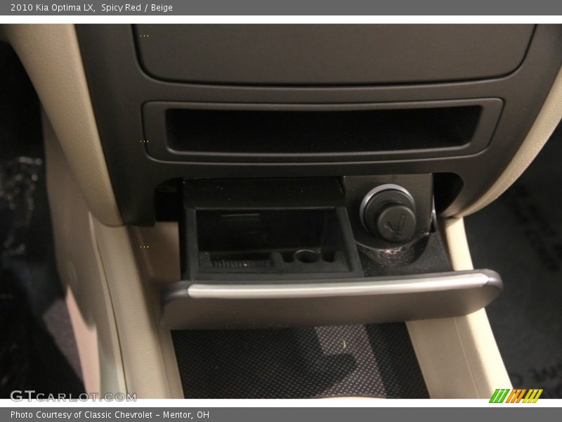 Spicy Red / Beige 2010 Kia Optima LX