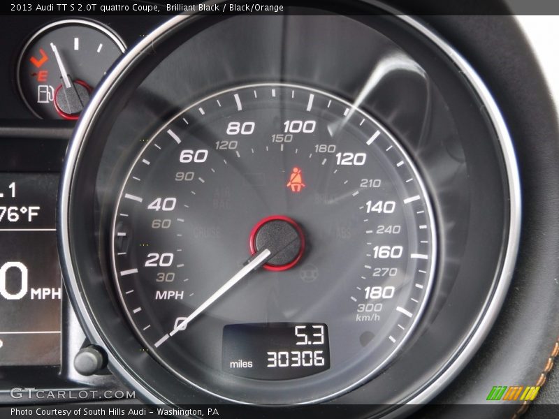 Brilliant Black / Black/Orange 2013 Audi TT S 2.0T quattro Coupe