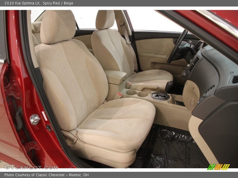 Spicy Red / Beige 2010 Kia Optima LX