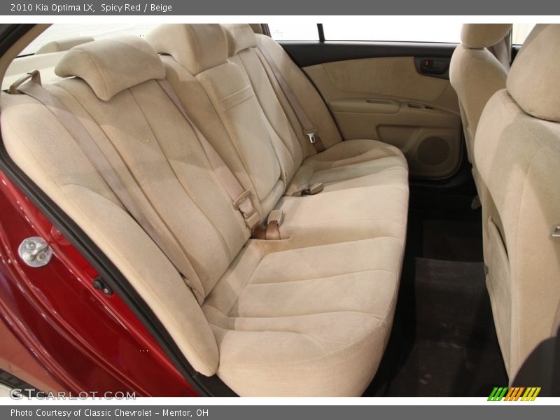 Spicy Red / Beige 2010 Kia Optima LX