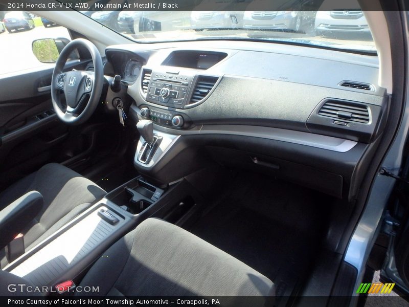 Mountain Air Metallic / Black 2014 Honda CR-V LX AWD