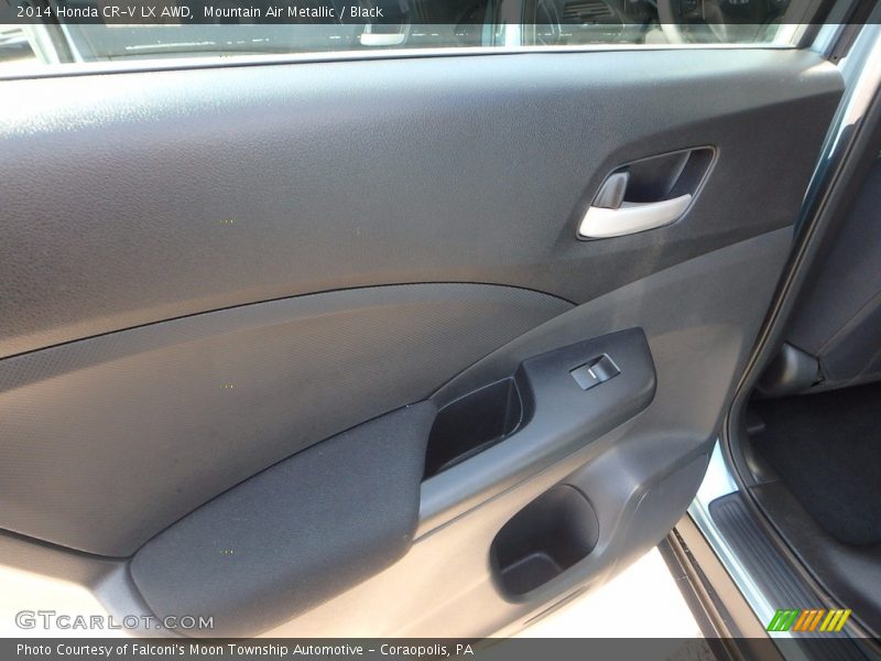 Mountain Air Metallic / Black 2014 Honda CR-V LX AWD