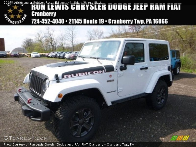 Bright White / Black 2017 Jeep Wrangler Rubicon Recon Edition 4x4