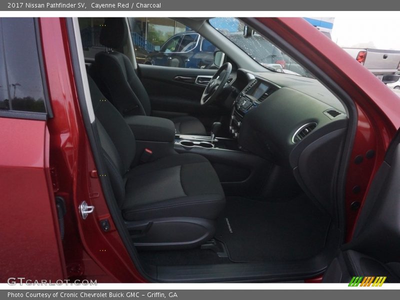 Cayenne Red / Charcoal 2017 Nissan Pathfinder SV