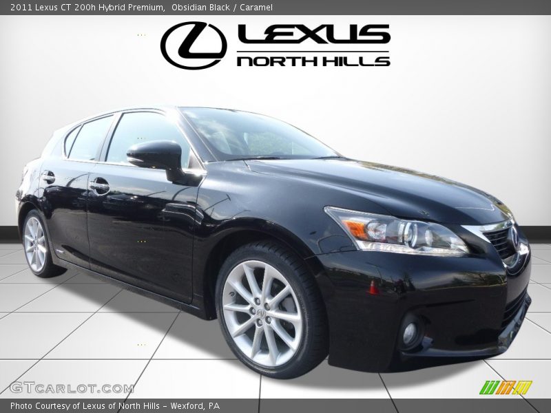 Obsidian Black / Caramel 2011 Lexus CT 200h Hybrid Premium