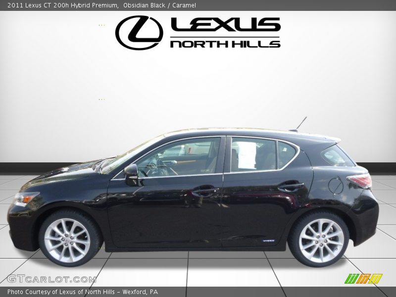 Obsidian Black / Caramel 2011 Lexus CT 200h Hybrid Premium