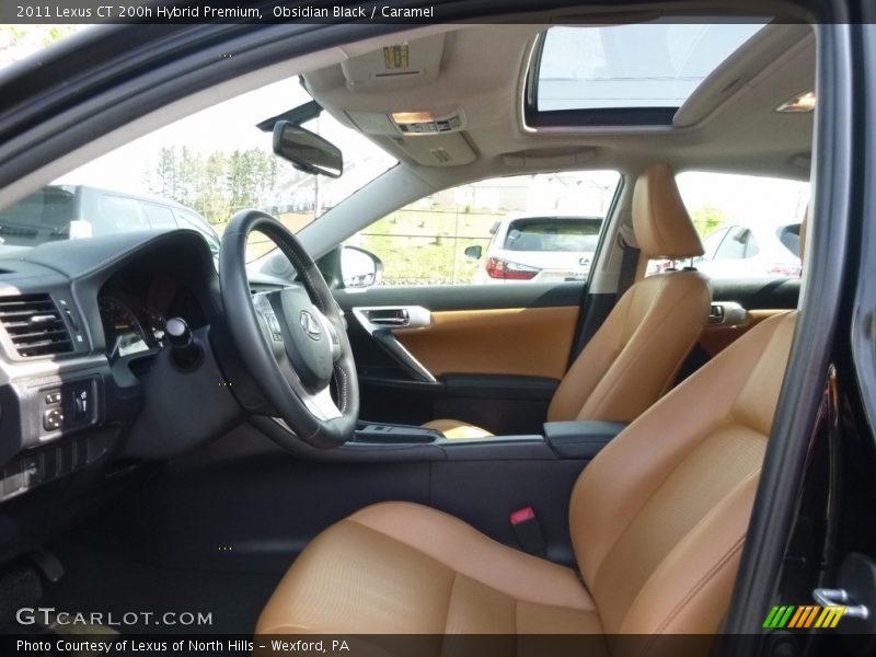 Obsidian Black / Caramel 2011 Lexus CT 200h Hybrid Premium