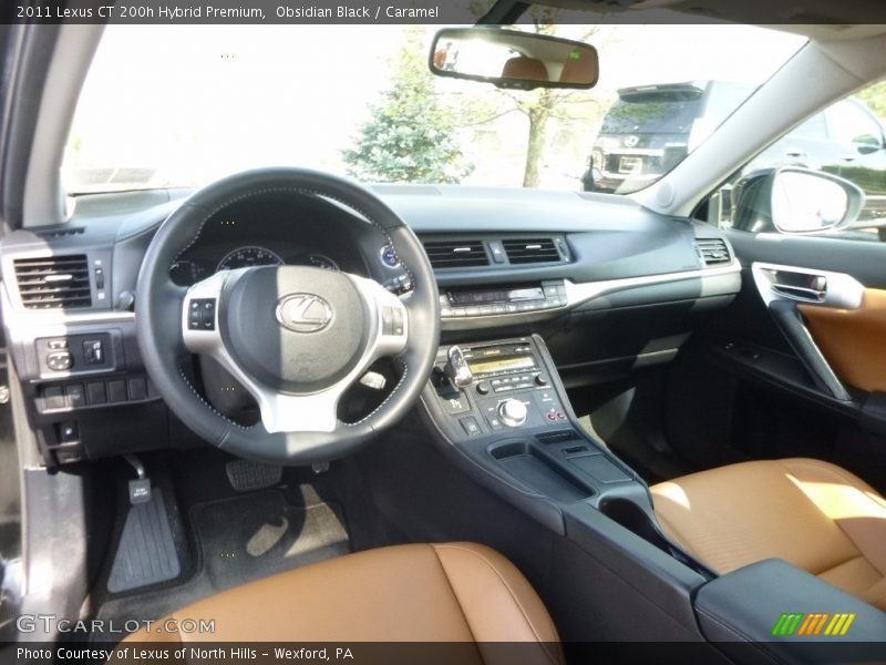 Obsidian Black / Caramel 2011 Lexus CT 200h Hybrid Premium