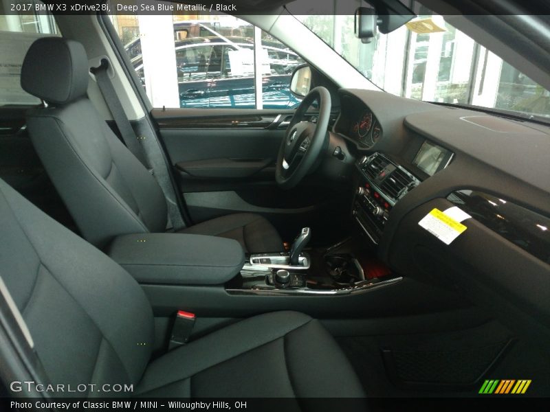 Deep Sea Blue Metallic / Black 2017 BMW X3 xDrive28i